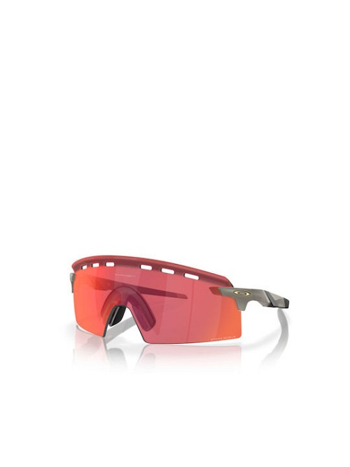 Oakley Encoder Strike Vented Ανδρικά Γυαλιά Ηλίου με Γκρι Κοκκάλινο Σκελετό και Κόκκινο Φακό OO9235-08
