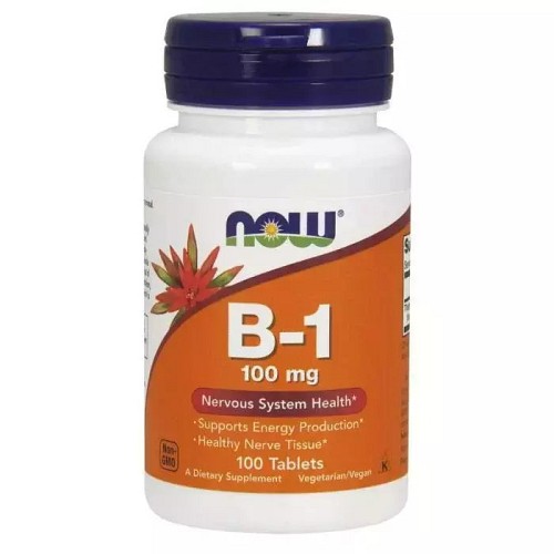 Now Foods B-1  100mg 100 ταμπλέτες