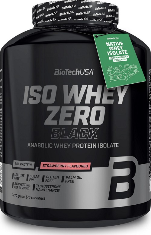 Iso Whey Zero Black 2270gr Strawberry - Biotech USA