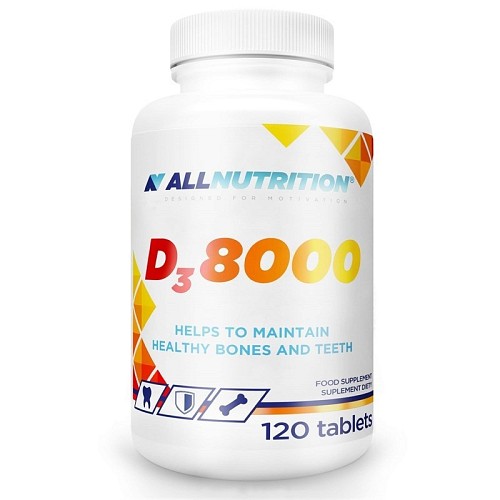 AllNutrition D3 8000 Βιταμίνη για Ανοσοποιητικό 8000iu 120 ταμπλέτες
