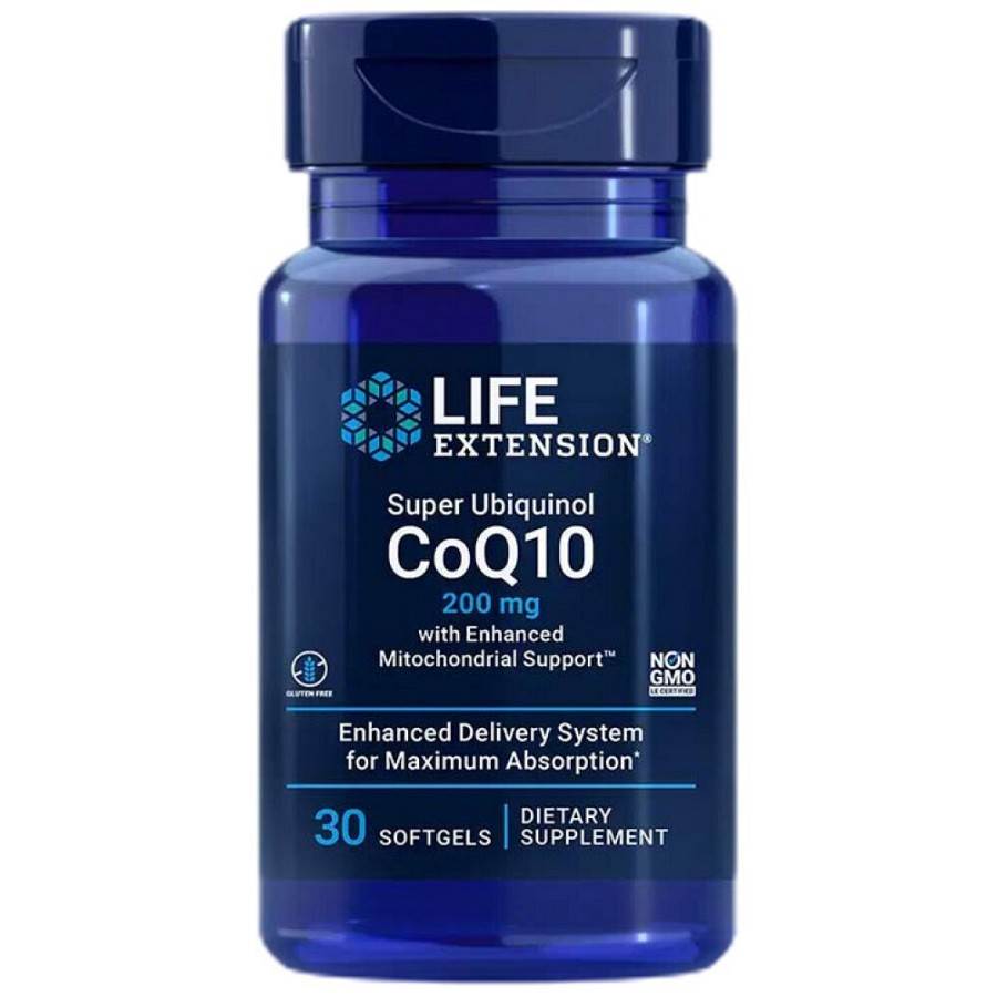 Life Extension Super Ubiquinol Coq10 200mg 30 μαλακές κάψουλες