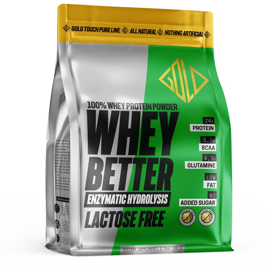 GoldTouch Nutrition Whey Better Βιολογική Πρωτεΐνη Ορού Γάλακτος Χωρίς Λακτόζη 908gr