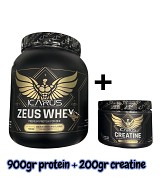Icarus Nutrition Zeus Whey 900g Double Chocolate + Icarus Nutrition Creatine Monohydrate 200g