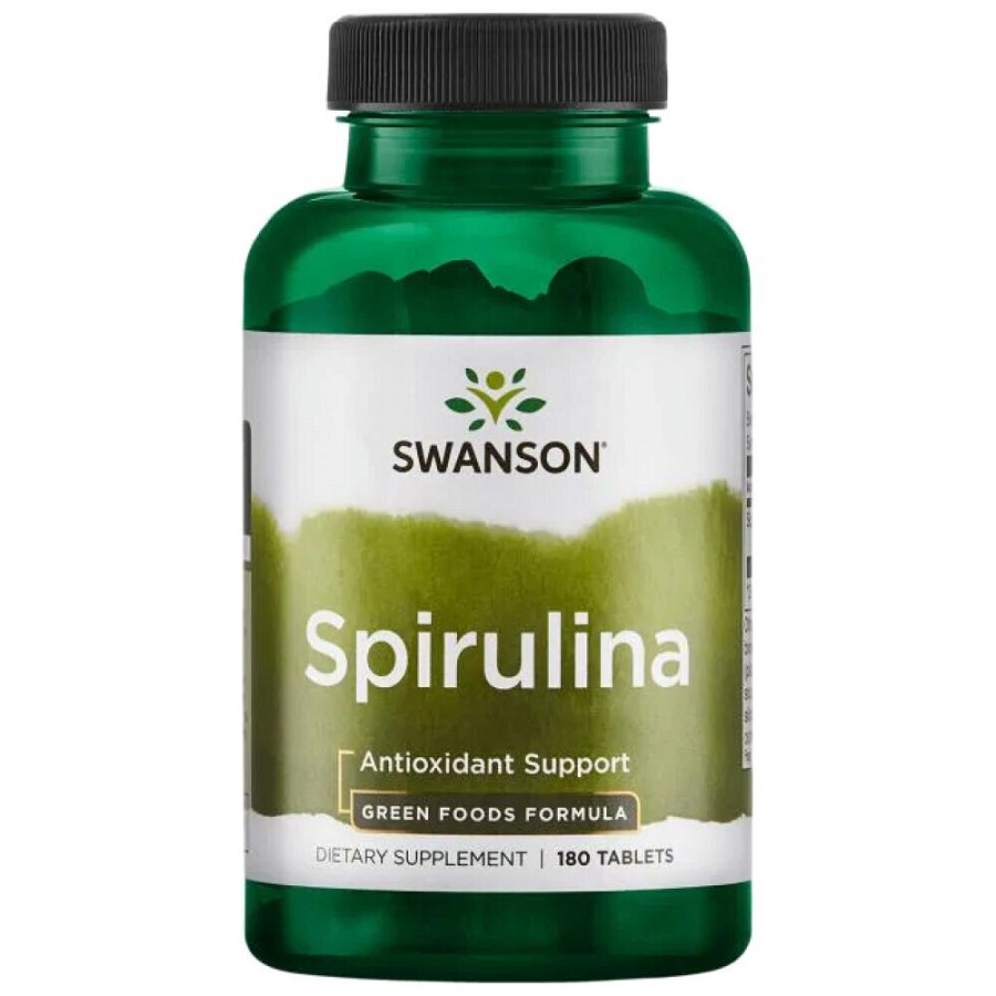 Swanson Spirulina 500mg 180 ταμπλέτες