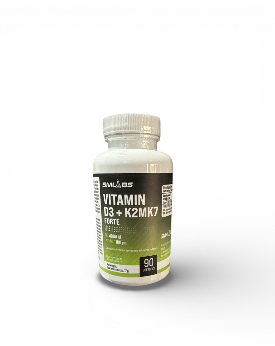 SMlabs Vitamin D3 + K2MK7 90Softgels