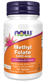 Now Foods Methyl Folate 1000mcg 90tabs
