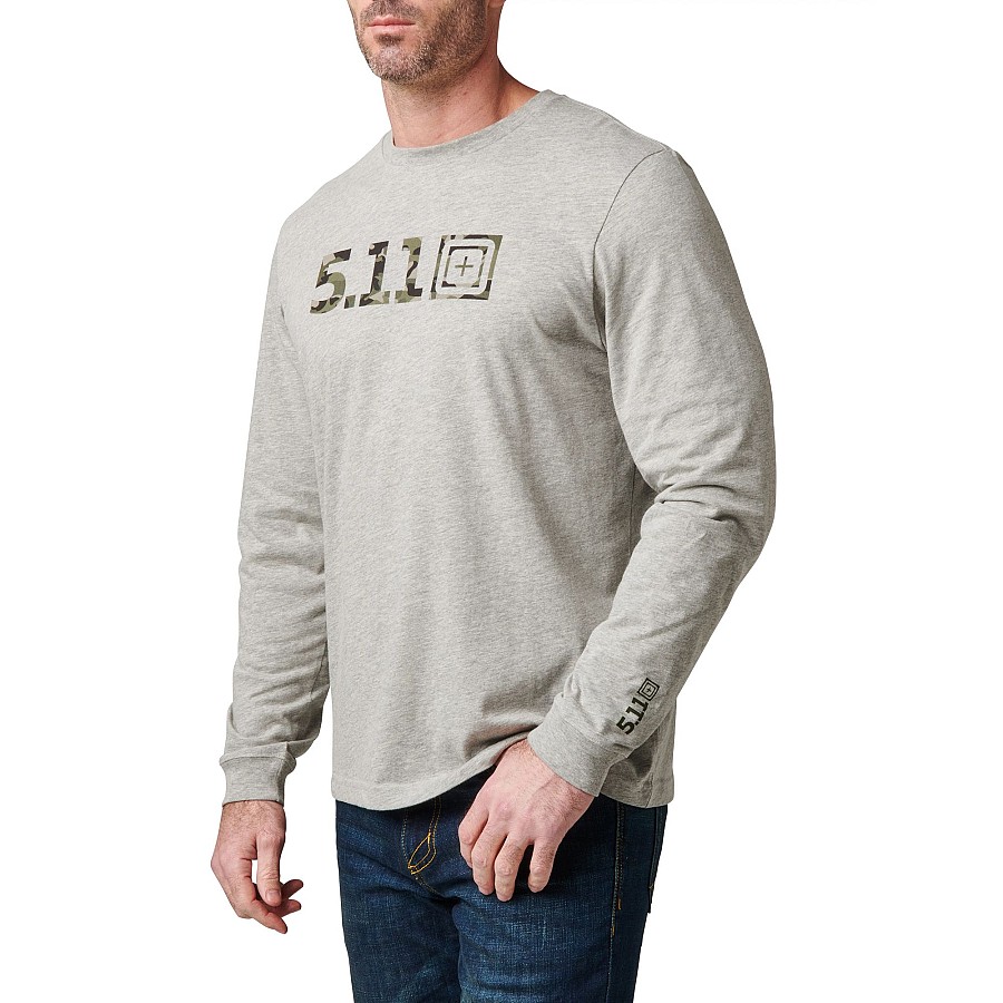 76175  5.11 CAMO LOGO FILL LS TEE