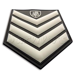 Βαθμοί αστυνομίας 3D Μπράτσου με Velcro (ζευγάρι)