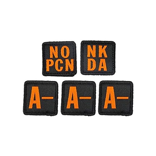 5.11 Blood Type Patch Kit A Negative